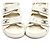 Chanel Sandali in tweed con velcro Bianco - vista 2