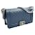 Chanel Borsa Caviar Boy Medium Blu  - vista 3