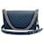 Chanel Borsa Caviar Boy Medium Blu  - vista 4