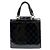 Chanel Gesteppte schwarze Lack-Tote-Bag - Ansicht 3