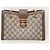 Padlock Gucci Borsa a tracolla GG Supreme Marrone con catena con lucchetto - vista 2