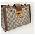 Padlock Gucci Borsa a tracolla GG Supreme Marrone con catena con lucchetto - vista 4