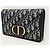 Dior Pochette Montaigne Two-in-One in Jacquard Obliquo Blu - vista 3