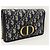 Dior Pochette Montaigne Two-in-One in Jacquard Obliquo Blu - vista 4