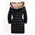 Langer Daunenmantel Moncler Chloe Logo Schwarz Größe - Ansicht 2