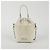 Maison Martin Margiela Pequeño bolso bucket y bolso de hombro en cuero charol blanco - vista 2