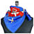 Hermès Sciarpa in seta blu navy Philippe Ledoux Pavois - vista 3