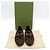 Gucci Mocassini Jordan GG Velvet Gold Horsebit marrone - vista 2