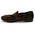 Gucci Mocassini Jordan GG Velvet Gold Horsebit marrone - vista 4