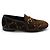 Gucci Mocassini Jordan GG Velvet Gold Horsebit marrone - vista 5