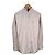 Miu Miu Camisa oversized de popeline com logo bordado Rosa opala Branco - vista 3