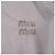 Miu Miu Camisa oversized de popeline com logo bordado Rosa opala Branco - vista 6