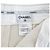 Chanel Pantalones de tweed de lana con vuelta para mujer Blanco - vista 10