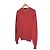 Loro Piana Langarm-Strick-T-Shirt aus Baumwolle mit Rundhalsausschnitt für Herren Rot