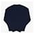 Acne Strickpullover in Navy Melange mit Logo Schwarz  - Ansicht 5