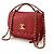 Chanel Borsa Tote Crossbody Caviar Business Affinity Gold Piccola Rosso - vista 2