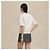 Hermès Bestickter Kurzarm-Sweatshirt für Damen Mehrfarben - Ansicht 3