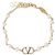 Valentino Bracciale con perle Logo Signature D'oro