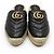 Gucci Mule espadrille loafer GG Marmont nero Marrone