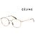 Céline Gafas cuadradas de lujo ligeras con montura dorada para el día a día Multicolor