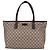 Gucci Canvas Schultertasche mit Reißverschluss Braun