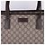 Gucci Canvas Schultertasche mit Reißverschluss Braun - Ansicht 2