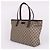 Gucci Canvas Schultertasche mit Reißverschluss Braun - Ansicht 3