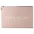Givenchy Clutch in pelle rosa con logo vintage