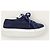 Miu Miu Sneaker in denim con logo decorato blu reale - vista 2