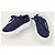 Miu Miu Sneaker in denim con logo decorato blu reale - vista 3