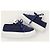 Miu Miu Sneaker in denim con logo decorato blu reale - vista 5