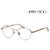 Jimmy Choo Eyeglass Frame Metal Frame Luxury Round White