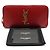Saint Laurent Portafoglio lungo con zip in caviar rosso e monogramma dorato - vista 2
