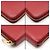 Saint Laurent Portafoglio lungo con zip in caviar rosso e monogramma dorato - vista 9