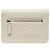Boy Chanel Mini borsa a tracolla WOC Chevron in Caviar bianco e Oro Champagne - vista 5