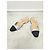 Chanel Décolleté slingback bicolore argento con tacco basso e scarpe basse - vista 2