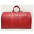 Louis Vuitton Keepall Epi Bandoulière con Logo Supreme Rosso - vista 5