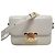 Céline Mini borsa Triomphe in pelle di vitello lucida Chalk Bianco