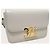 Céline Mini borsa Triomphe in pelle di vitello lucida Chalk Bianco - vista 4