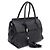 Versace Borsa satchel, borsa tote e borsa a tracolla con nappe intrecciate Nero - vista 2