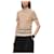 Hermès Kurzärmeliger Kaschmirpullover für Damen aus Strick Braun
