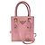 Prada Mini borsa a tracolla tote in Saffiano rosa petalo e oro