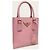 Prada Mini borsa a tracolla tote in Saffiano rosa petalo e oro - vista 3