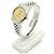 Rolex Relógio Datejust de aço para mulher com mostrador creme brilhante Branco - vista 6