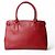 Salvatore Ferragamo Bolso de Hombro Double Gancini Saffiano Batik Roja - vista 3