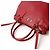 Salvatore Ferragamo Bolso de Hombro Double Gancini Saffiano Batik Roja - vista 4