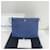 Chanel Clutch New Medium Chevron in Caviar Blu  - vista 2