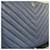 Chanel Clutch New Medium Chevron in Caviar Blu  - vista 4