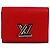 Louis Vuitton Red Twist Silver Monogramm Geldbörse Rot
