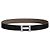 Hermès Buckle Reversible Black Epsom Matte Silver Men's Leather Belt